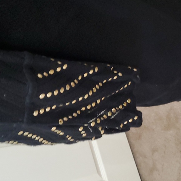 Calvin Klein XL studded pointelle burn out bell sleeve sweater dress - Picture 5 of 11